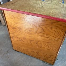 Old Wooden Toy Chest - Various Animals Painted 