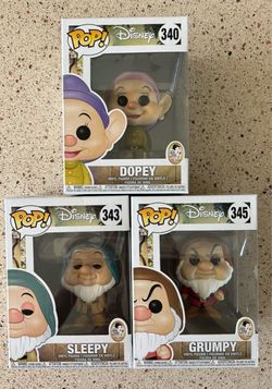 Funko Pop Disney Dwarfs $7 EACH