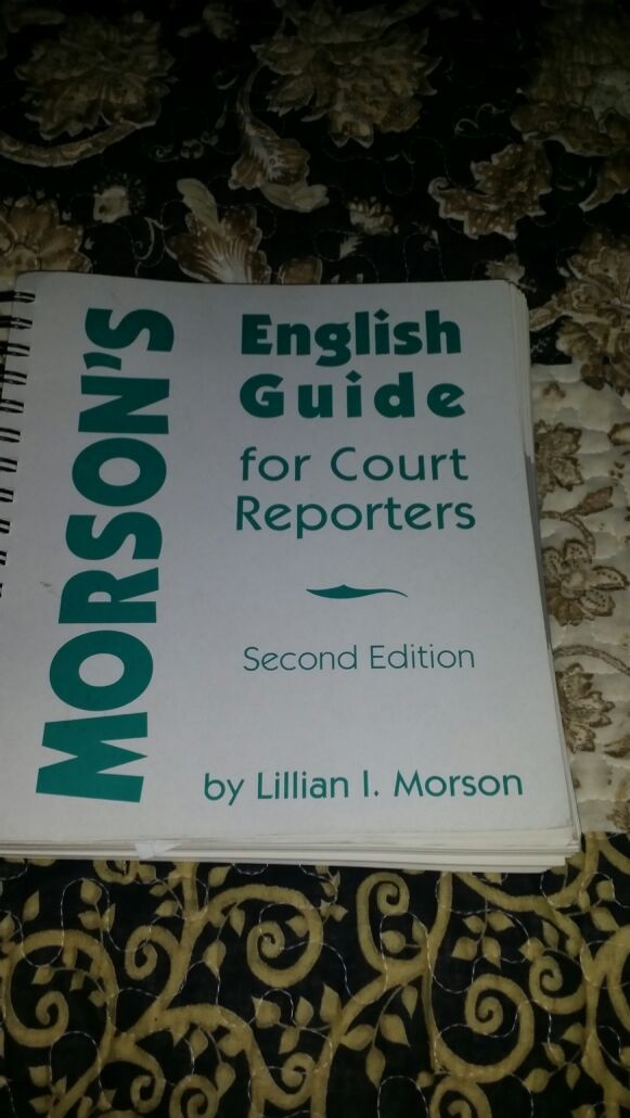 Morson S English Guide For Court Reporters For Sale In Houston Tx Offerup