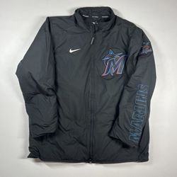 NWOT Miami Marlins Authentic Collection Nike Dugout Full-Zip Jacket