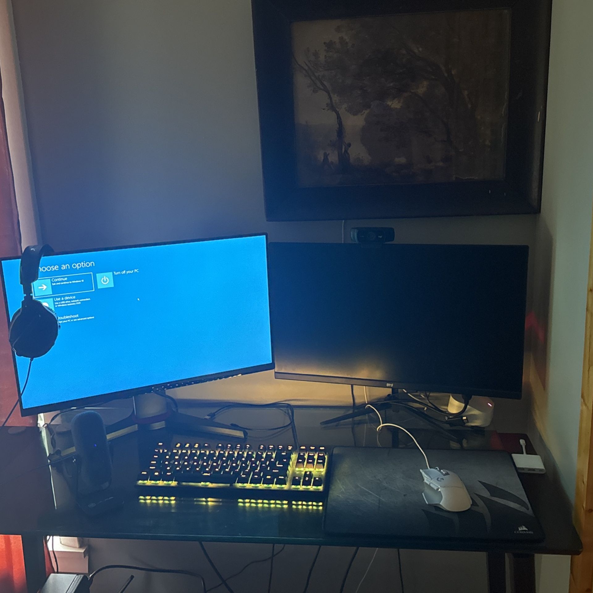 gaming set up