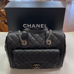 Chanel Bowling Bag, With Original Box, In New Condition, Verified With Entrupy