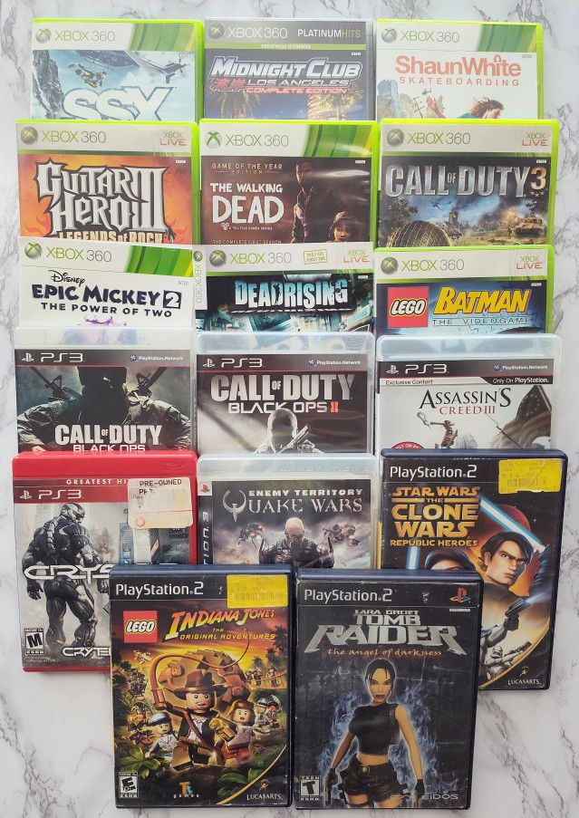 PlayStation 2, PlayStation 3 And Xbox 360 Games Call Of Duty, Lego Games And More READ DESCRIPTION 
