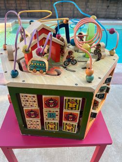 Children’s Wooden activity cube