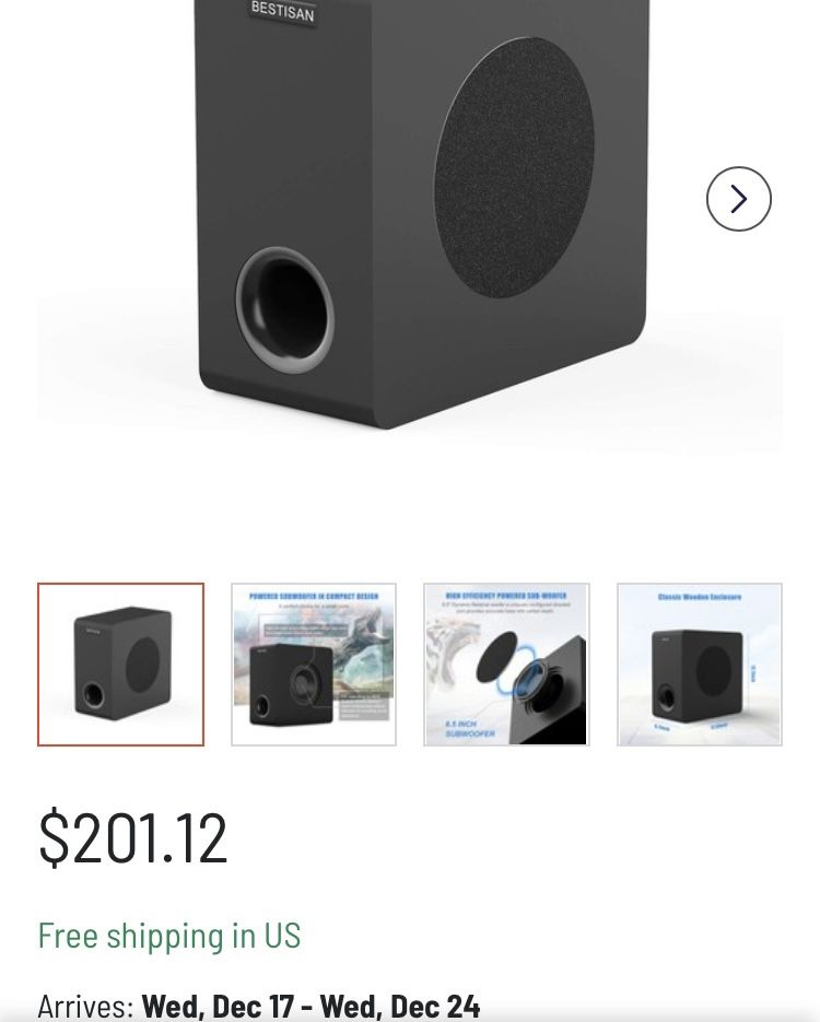 Bestisan Powered Subwoofer (sw65D)