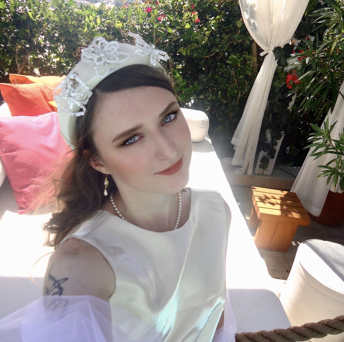 Eugenie /Bridal Accessory Hand Crafted