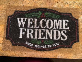 Christmas outdoor mat “Welcome Friends”