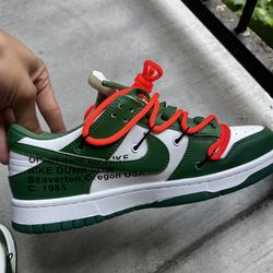 Off white X Nike Dunk Low “Pine Green”