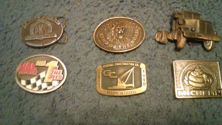 Vintage belt buckles