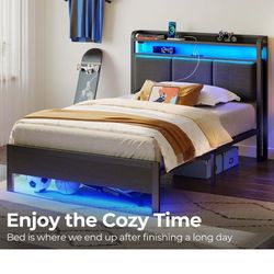 Twin Bed With Mattress 