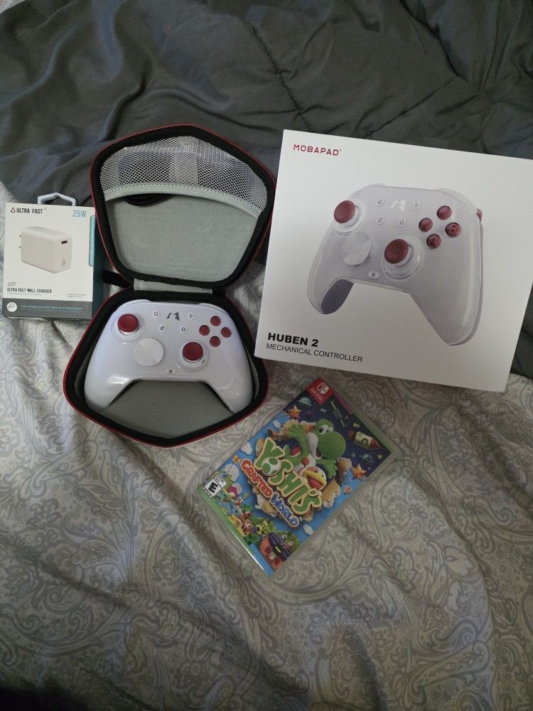 Nintendo Switch 1/2 Games (SWO Sealed) + Controller + 25W Charging Brick