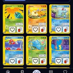 Pokemon Expedition HP Complete Common Set Partial console Trade