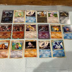 17 Japanese Rare Star Holo And Non Holo Pokemon Cards