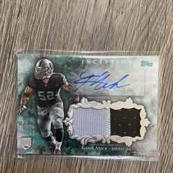 Khalil Mack Rookie Card Jersey Auto 17/75