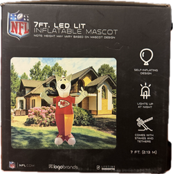 Kansas City Chiefs Inflatable Mascot - Logo Brands NFL Fan Decor