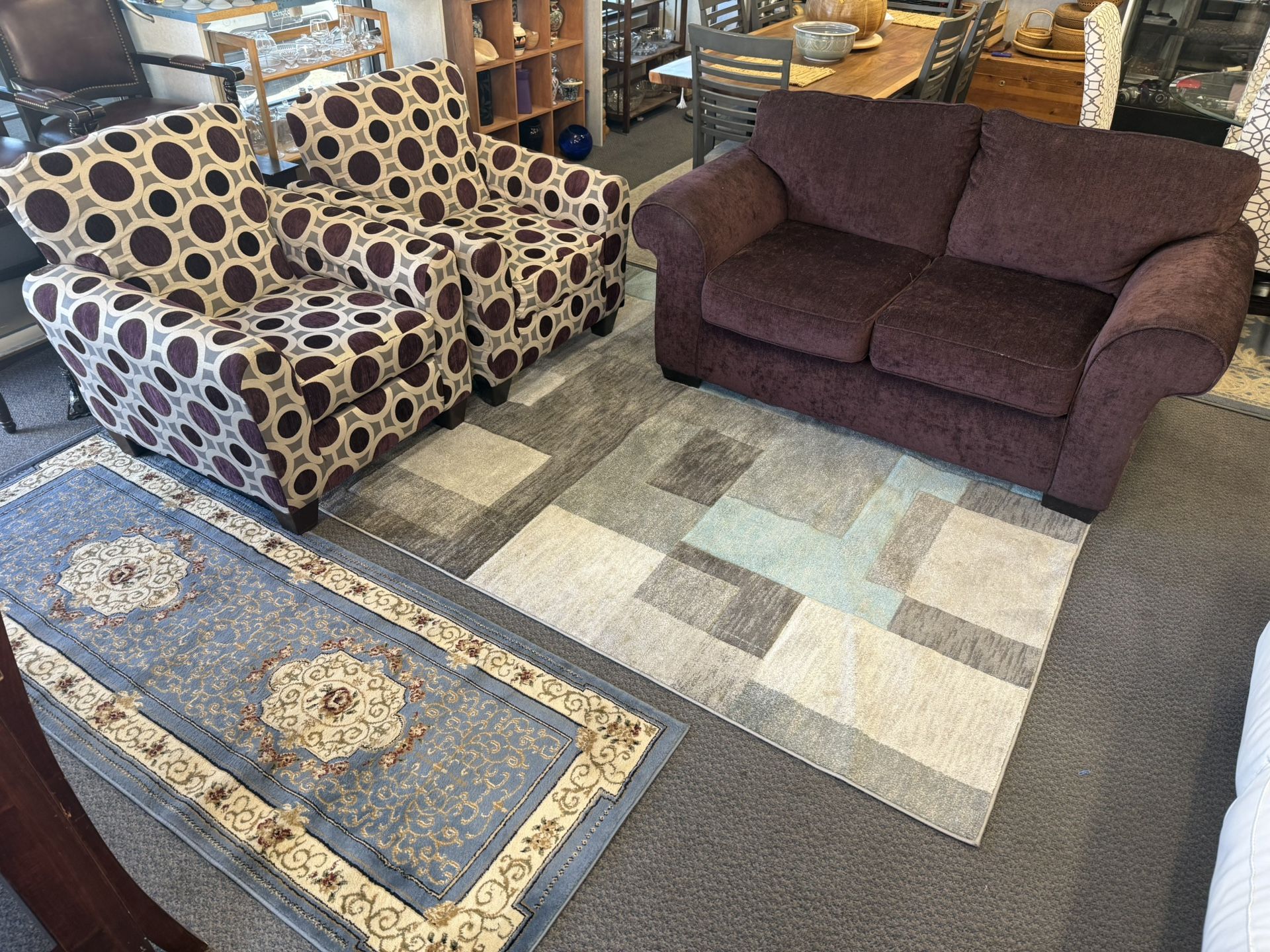 Loveseat And Two Accent Chairs