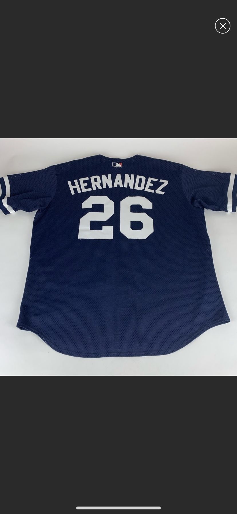 Orlando Hernandez New York Yankees MLB Vintage Authentic Majestic Jersey