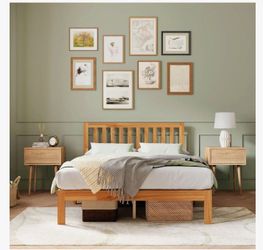 Novella queen size bed frame and headboard