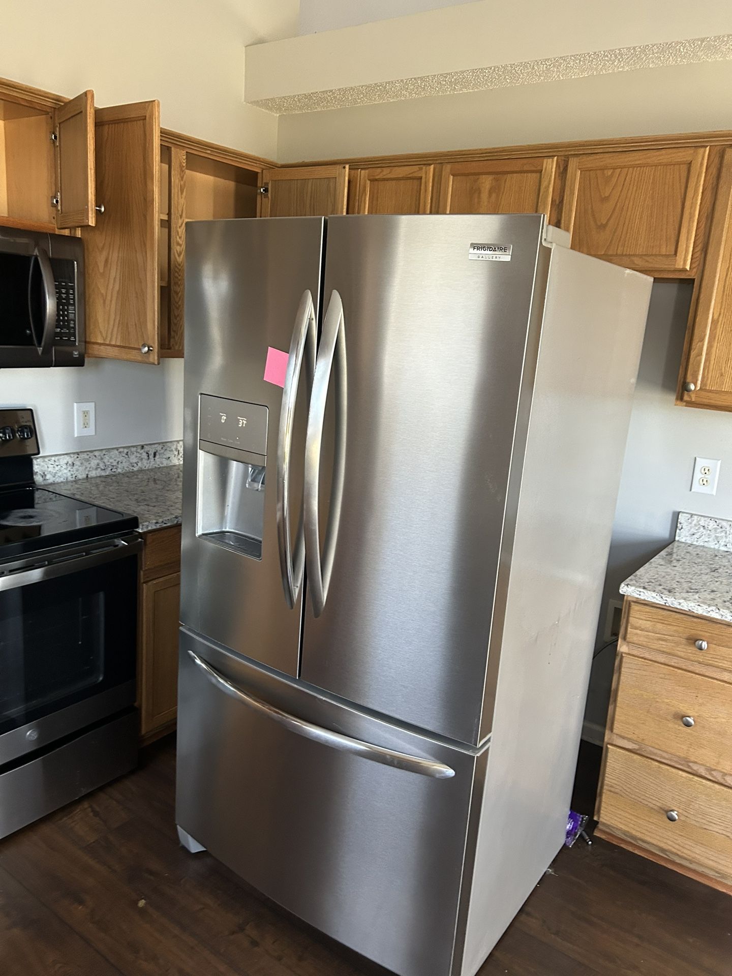 Whirlpool Stainless Steel Double Doors And Fridge At The Bottom 