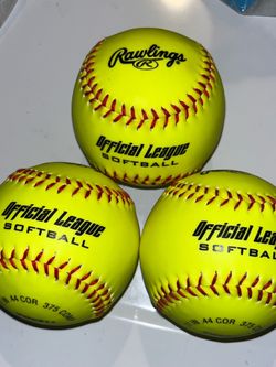 Lot of 3 Rawlings 11" Softballs - Great Condition