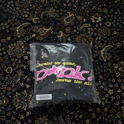 Sp5der P*nk Hoodie Black