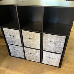 Cube Shelf With Bins