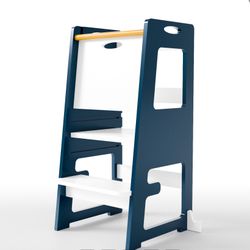 Toddler Kitchen Tower (Blue/White) — BRAND NEW!