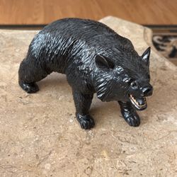 Hand Carved Wood Bear