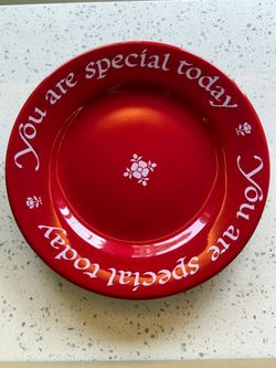 "You Are Special Today” Red Plate by Waechtersbach