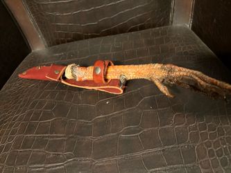 🏹🔥🔥🤫Taxidermy 🦃Turkey Foot with Leather Sheath