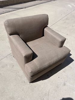 Beige sofa chair