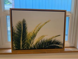 Framed Palm Leaf Art