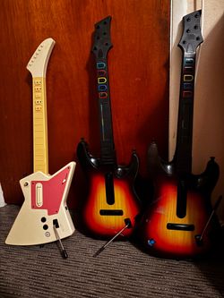 Ps3 guitar hero guitars