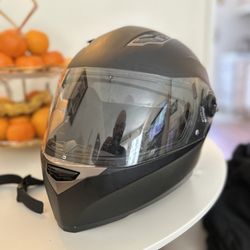 Helmet Size S With Clear And Dark Visor 