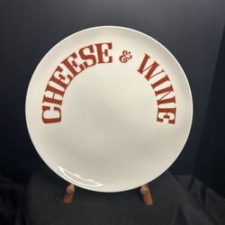Vintage Seymour Mann Ceramic Cheese & Wine Plate