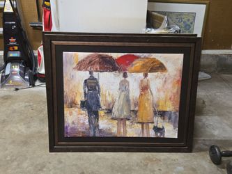 31 by 39 picture and frame like brand new condition