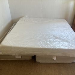 King Bed With Box Springs And Headboard