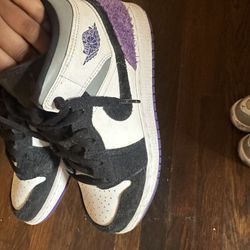 Purple suede Jordans size 5Y