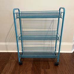 3 tiers metal rolling cart