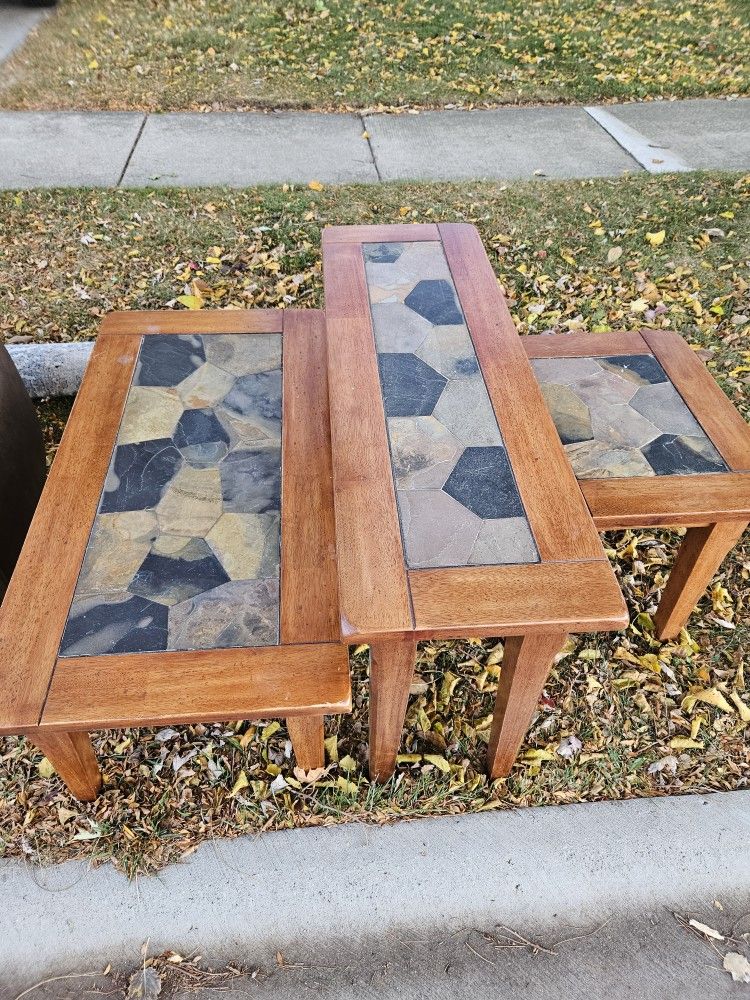 FREE Three Piece Matching Coffre Table Set