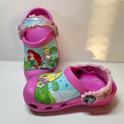 Disney Princess Creative Crocs Girl's Magical Day Clogs Slip On Shoes size 5