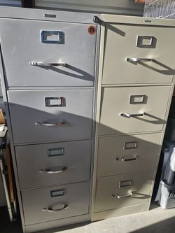 2 Steel Filing Cabinets - Legal Size