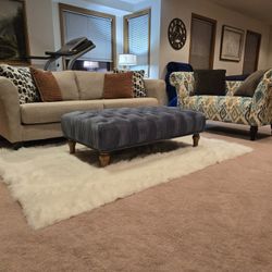 Living Room Set – Sofa, Settee, & Ottoman – $575 or Sold Separately