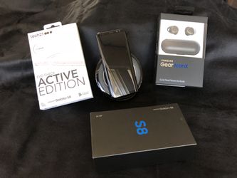 Samsung Galaxy S8 with extras