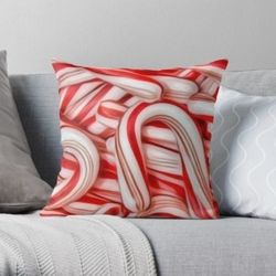 Christmas Candy Cane Pillow