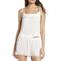 INTIMATELY FREE PEOPLE White Satin Move Lightly Camisole NEW