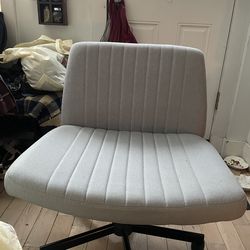 Grey Cris cross office chair