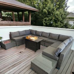 New Inbox Patio Sectional With Cushions(we Finance And Deliver)