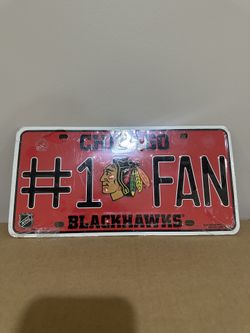 New Chicago Blackhawks License Plate Decor wall