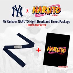 3 Naruto Yankees Fevo Tickets 